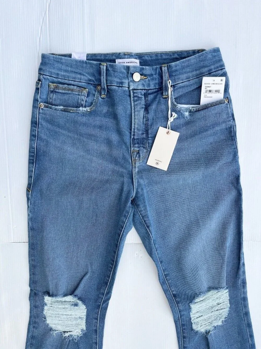 Good American Good Classic Jeans 25 28 29 Indigo 334 High Rise Straight